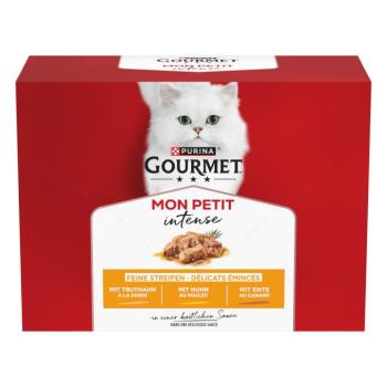 24x50g Gourmet Mon Petit Kacsa, csirke & pulyka nedves macskatáp kép