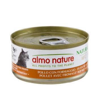 24x70g Almo Natura HFC Natural csirke & sajt nedves macskatáp kép
