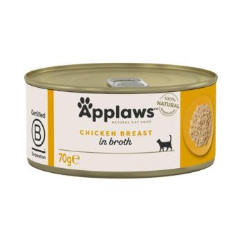 24x70g Applaws csirkemell húslében nedves macskatáp kép