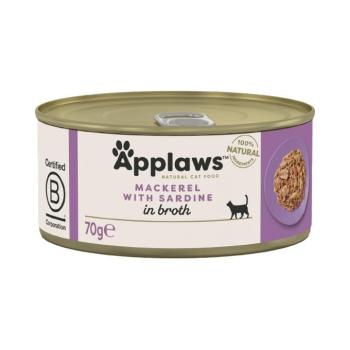 24x70g Applaws makréla & szardínia hallében nedves macskatáp kép