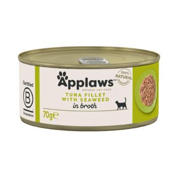 24x70g Applaws tonhal & tengeri alga hallében nedves macskatáp kép