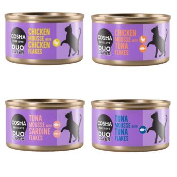 24x70g Cosma Duo Layer nedves macskatáp vegyes csomagban kép