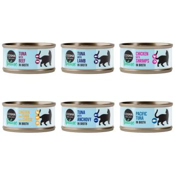 24x70g Cosma Nature nedves macskatáp - Vegyes csomag II (6 változattal) kép