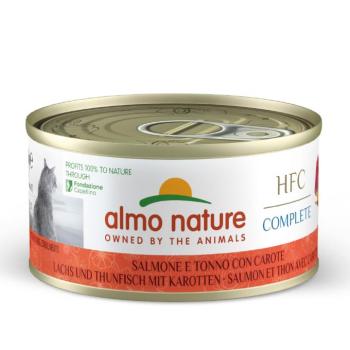 24x70g Nature HFC Complete Lazac, tonhal & sárgarépa nedves macskaeledel kép