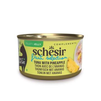 24x75g Schesir Cat Fruit Selection tonhal & ananász aszpikban nedves macskatáp kép