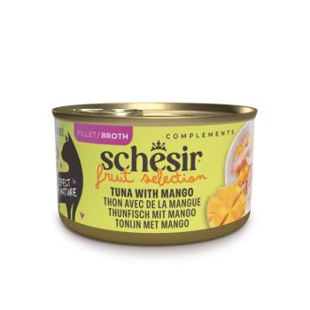 24x75g Schesir Cat Fruit Selection tonhal & mangó hallében nedves macsktáp kép
