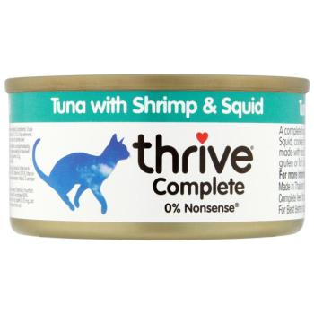 24x75g Thrive Complete nedves macskatáp - Tonhal, garnélarák & tintahal kép