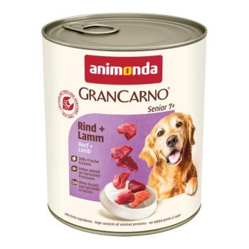 24x800g animonda GranCarno Original Senior marha & bárány nedves kutyatáp kép