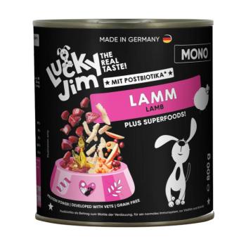 24x800g Lucky Jim Mono bárány nedves kutyatáp kép