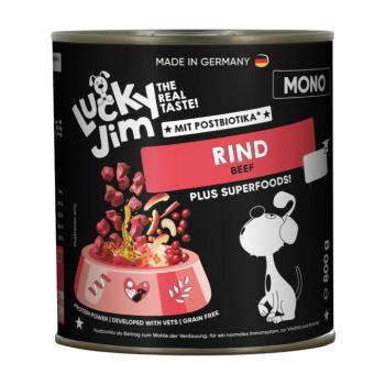 24x800g Lucky Jim Mono marha nedves kutyatáp kép