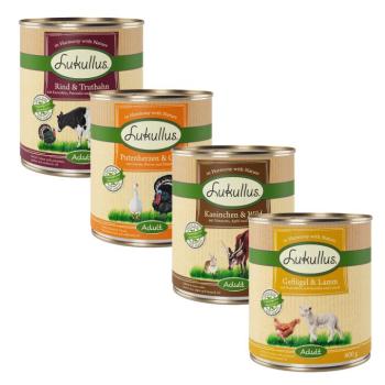 24x800g Lukullus Naturkost nedves kutyatáp Adult mix 1 (4 változattal) kép