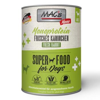 24x800g MAC's Mono Sensitive Nyúl nedves kutyatáp kép