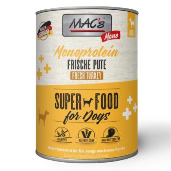 24x800g MAC's Mono Sensitive Pulyka nedves kutyatáp