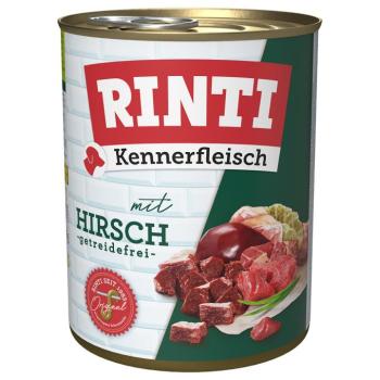 24x800g RINTI ínyenceknek nedves kutyatáp- Szarvas kép