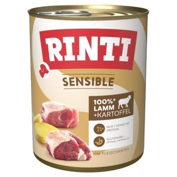 24x800g RINTI Sensible - Bárány & burgonya nedves kutyaeledel kép