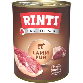 24x800g RINTI Singlefleisch bárány pur nedves kutyatáp kép