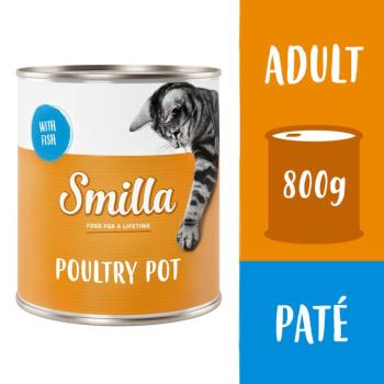 24x800g Smilla szárnyastál szárnyas & hal nedves macskatáp kép
