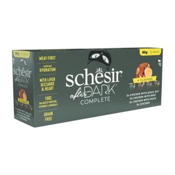 24x80g Schesir After Dark nedves macskatáp vegyes csomagban kép