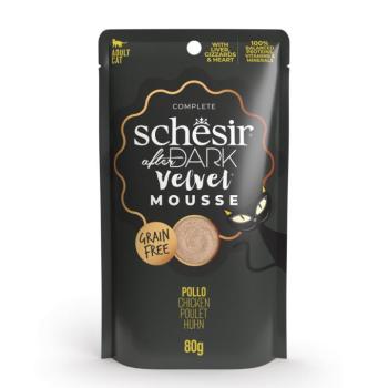 24x80g Schesir After Dark Velvet Mousse csirke nedves macskatáp kép