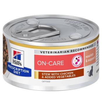 24x82g Hill's Prescription Diet On-Care Ragout csirke nedves macskatáp kép