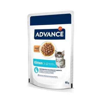 24x85g Advance Kitten csirke nedves macskatáp kép