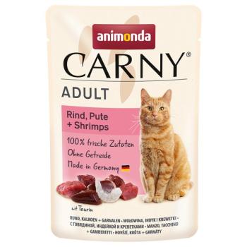 24x85g animonda Carny tasakos nedves macskatáp- Marha, pulyka & garnéla kép
