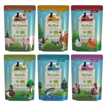 24x85g catz finefood bio Mix (6 változattal) nedves macskaeledel