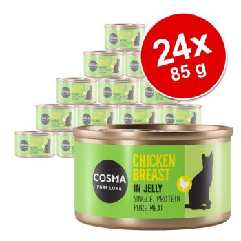 24x85g Cosma Original nedves macskatáp aszpikban- Mix csirke és skipjack tonhal kép