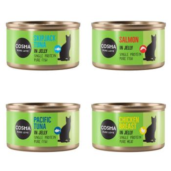 24x85g Cosma Original nedves macskatáp aszpikban- Vegyes csomag (4 változattal) kép