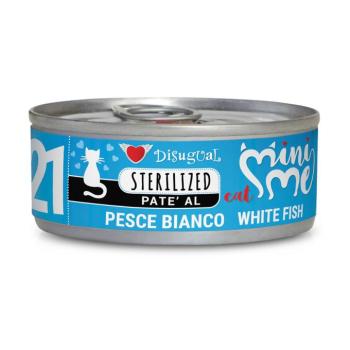 24x85g Disugual Mini-Me Sterilized fehér hal nedves macskatáp