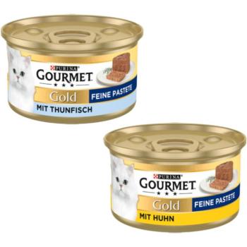 24x85g Gourmet Gold Paté nedves macskatáp vegyes csomagban kép