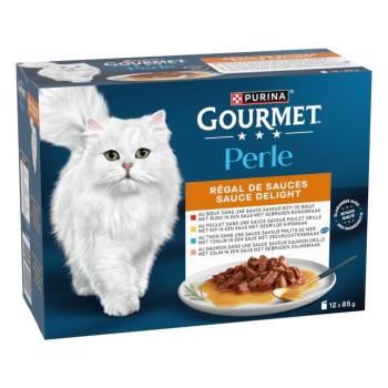 24x85g Gourmet Perle Szószos élvezet nedves macskatáp kép