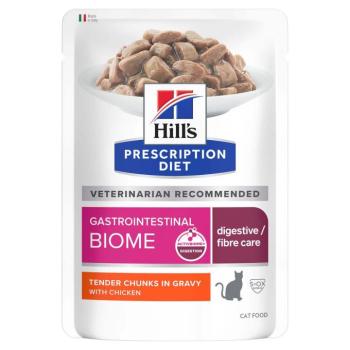 24x85g Hill's Prescription Diet Gastrointestinal Biome csirke nedves macskatáp kép