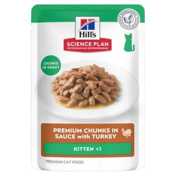 24x85g Hill's Science Plan Kitten nedves macskatáp- Pulyka kép