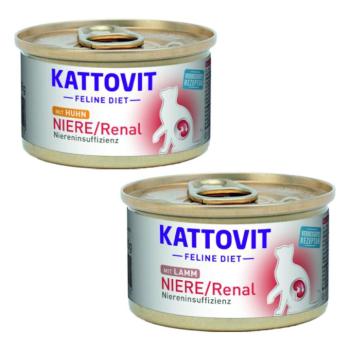 24x85g Kattovit Niere/Renal nedves macskatáp- Vegyes csomag: 12x csirke + 12x bárány kép