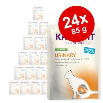 24x85g Kattovit Urinary csirke + lazac tasakos nedves macskatáp kép