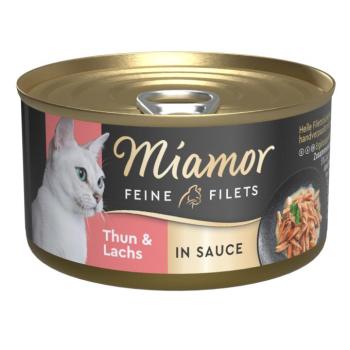 24x85g Miamor Feine Filets szószban Tonhal & lazac nedves macskatáp kép