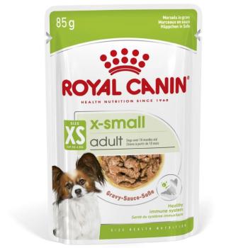 24x85g Royal Canin X-Small Adult szószban nedves kutyatáp kép