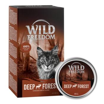 24x85g Wild Freedom Adult tálcás nedves macskatáp- Deep Forest - vad & csirke kép