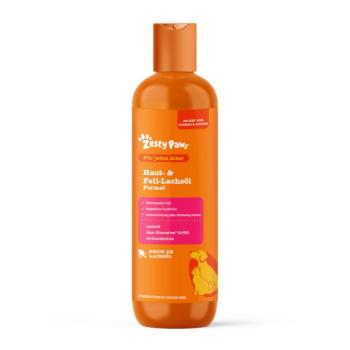250ml Zesty Paws Skin & Coat lazacolaj étrend-kiegészítő eledel kutyának, macskának kép