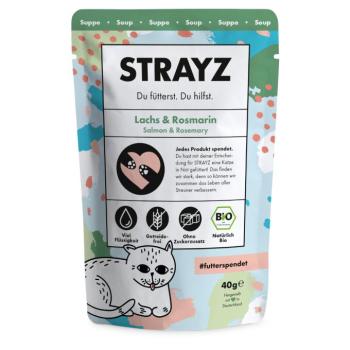 28x40g STRAYZ BIO Bio lazac & bio rozmaring leves macskasnack