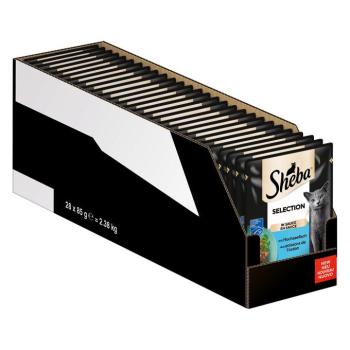 28x85g Sheba Selection szószban nyílt tengeri hal nedves macskatáp kép