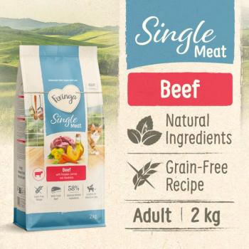 2kg Feringa Adult Single Meat marha száraz macskatáp kép