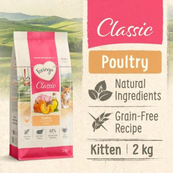 2kg Feringa Kitten Classic szárnyas száraz macskatáp kép
