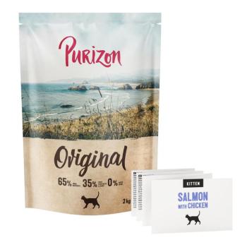 2kg Purizon Kitten lazac & csirke - gabonamentes száraz macskatáp kép