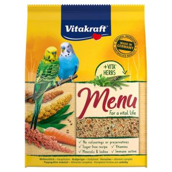 2x 3 kg Vitakraft Menü Hullámos papagájoknak kép
