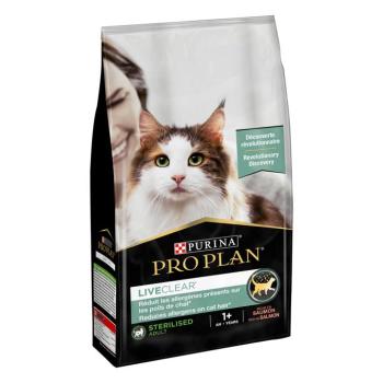2x1,4kg PURINA PRO PLAN LiveClear Sterilised Adult lazac száraz macskatáp kép