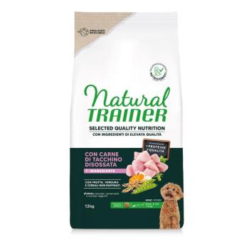 2x1,5kg Natural Trainer Selected Quality Nutrition Adult Small & Toy pulyka száraz kutyatáp kép