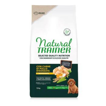 2x1,5kg Natural Trainer Selected Quality Nutrition Puppy Small & Toy csirke száraz kutyatáp kép