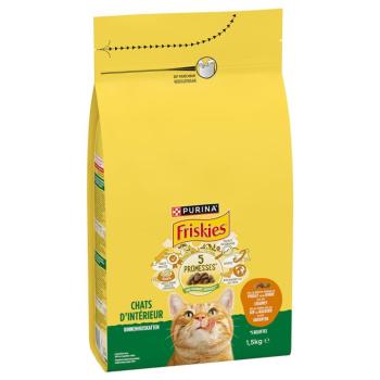 2x1,5kg PURINA FRISKIES Indoor csirke, pulyka & zöldség száraz macskatáp kép
